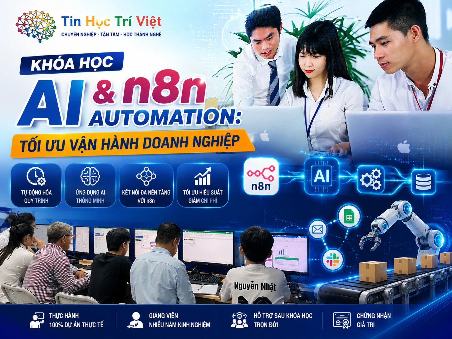 Khóa Học AI & n8n Automation: Tối Ưu Vận Hành Doanh Nghiệp