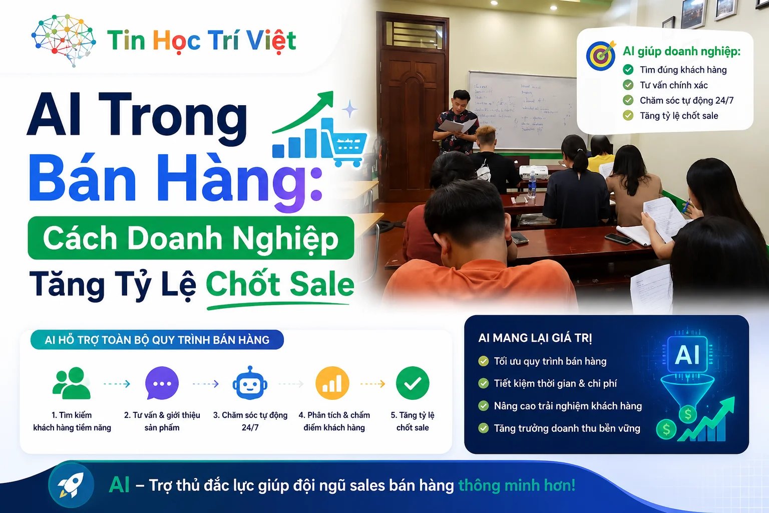 AI Trong Bán Hàng: Cách Doanh Nghiệp Tăng Tỷ Lệ Chốt Sale
