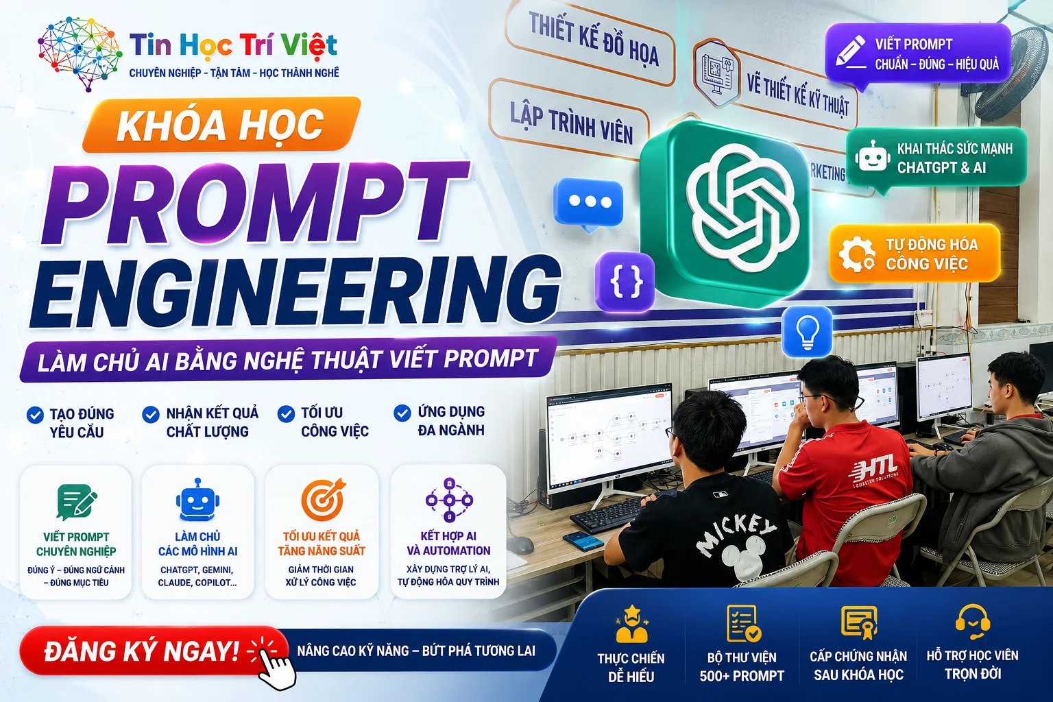 Khóa Học Prompt Engineering Thực Chiến Cho Người Đi Làm 2026